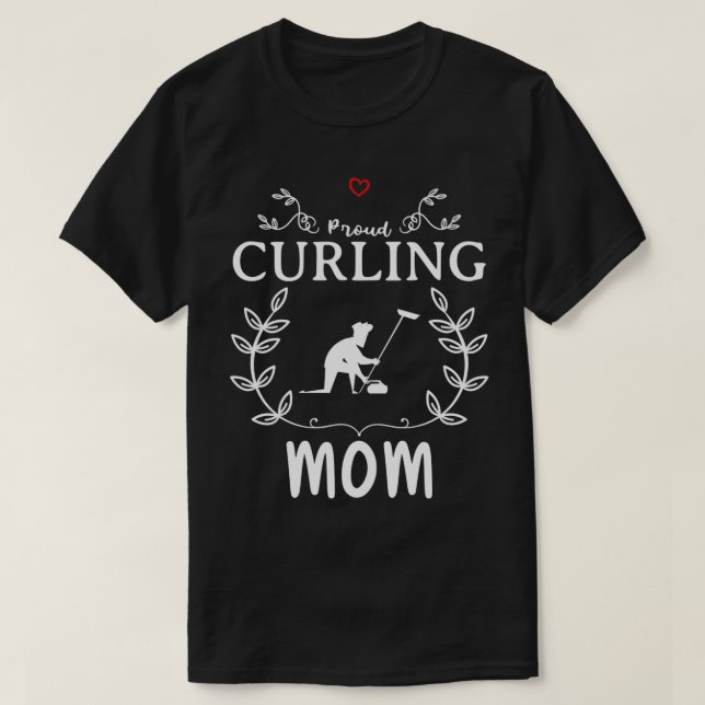 Curling Mom Funny Design For Gift 1 T-Shirt (Design Front)
