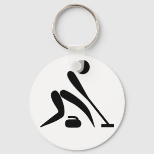 Curling Pictogram Keychain