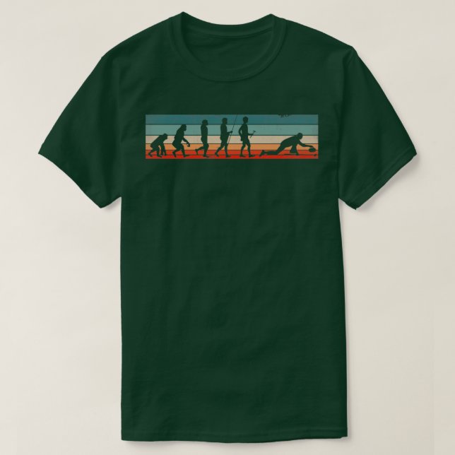 Curling Player for a Curler Evolution T-Shirt (Design Front)