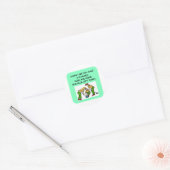 curling.png classic round sticker (Envelope)
