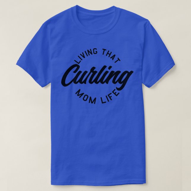 Curling proud mom T-Shirt (Design Front)