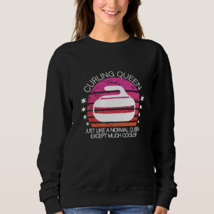 curling queen sweatshirt