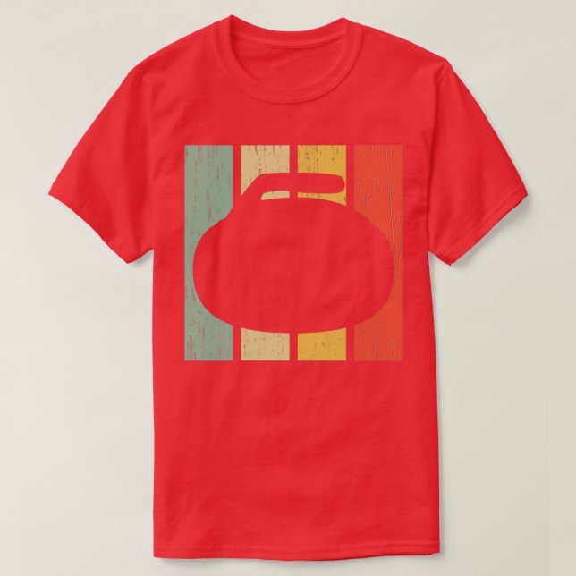 Curling Reggae Colourful T-Shirt (Design Front)
