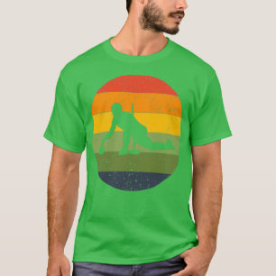 Curling retro sunset distressed funny and cute ghr T-Shirt