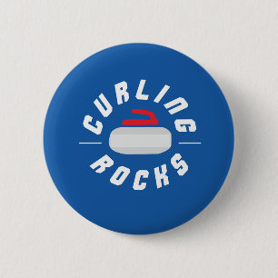 Curling Rocks! 2 Inch Round Button