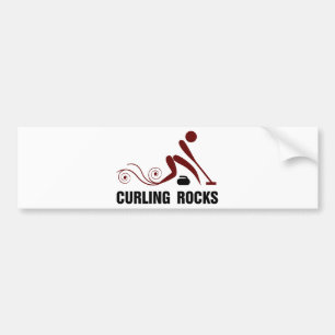Curling Rocks Bumper Sticker