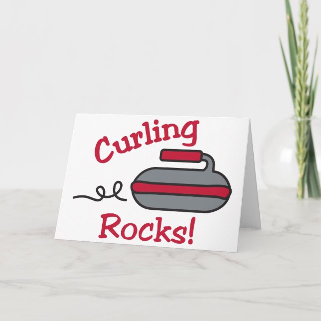 Curling Rocks Card (Front)