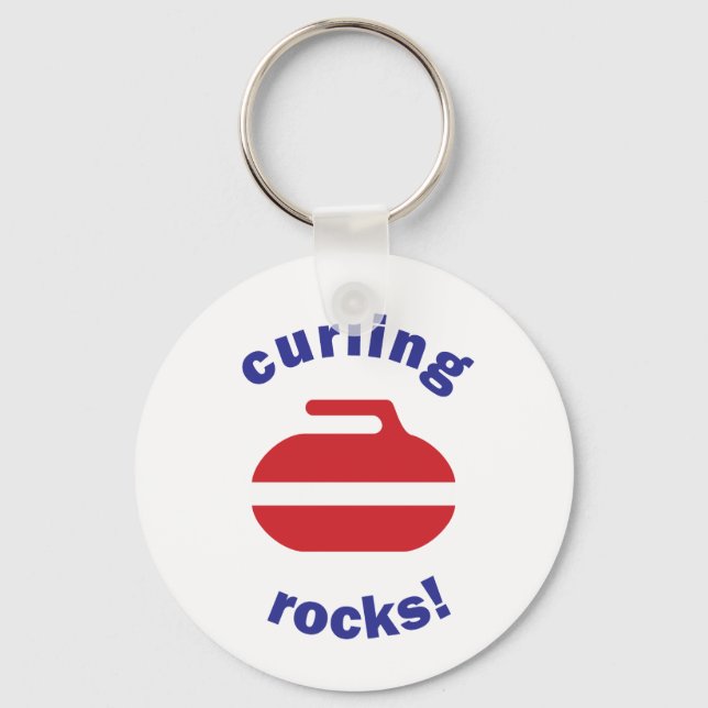Curling Rocks keychain (Front)