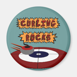 Curling Rocks Magnet