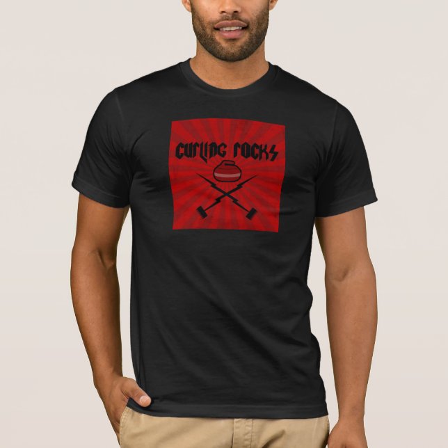 Curling Rocks T-Shirt (Front)