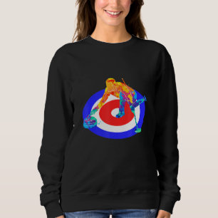 Curling Shirt American Flag Curling Player