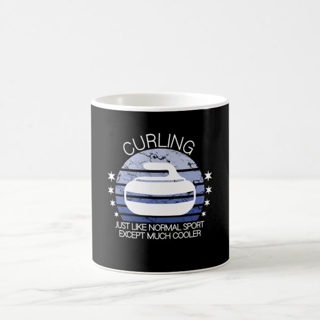 curling sport coffee mug (Center)