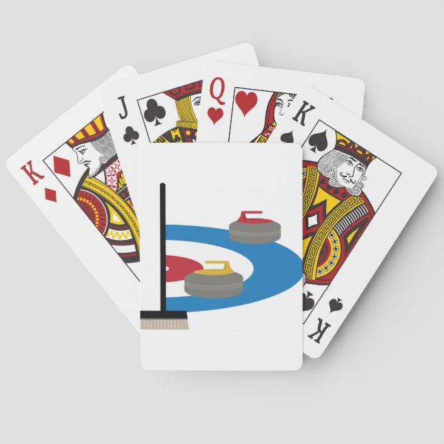 Curling Sport Playing Cards (Back)