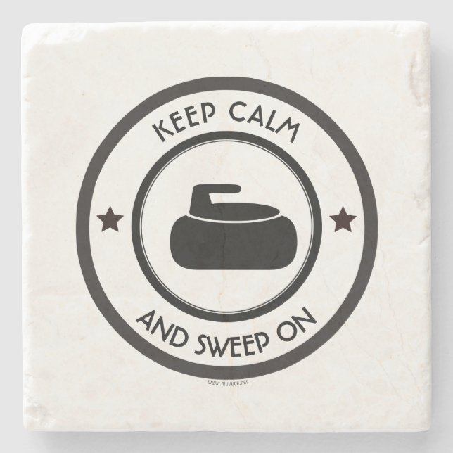 Curling Stone Coaster (Front)