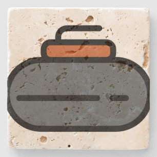 curling stone coaster