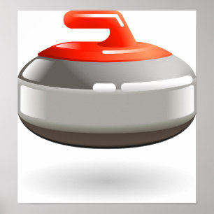 Curling Stone Poster