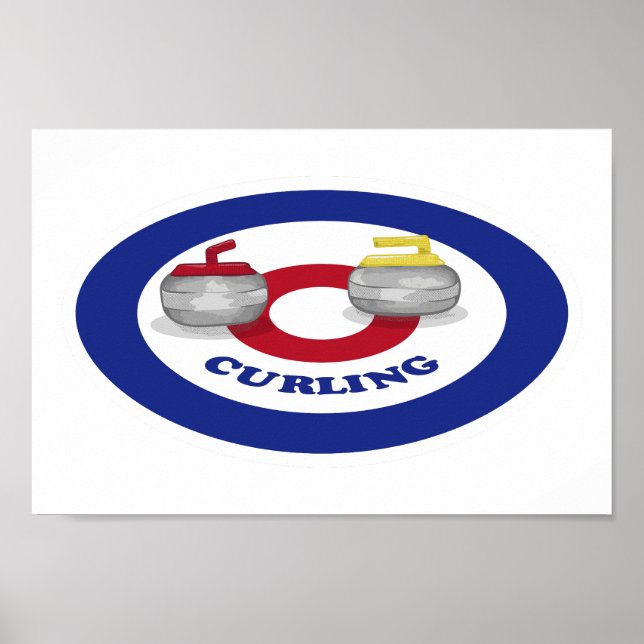 Curling stone poster (Front)