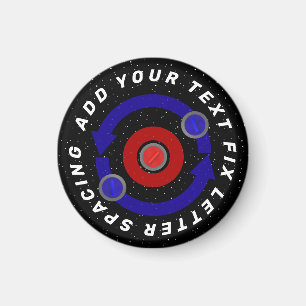 Curling Stone rolling like the Earth's orbit Magnet