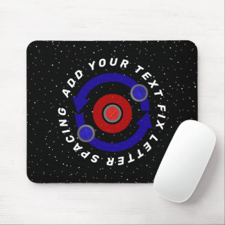Curling Stone rolling like the Earth's orbit Mouse Pad