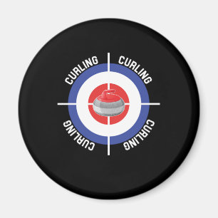 Curling Target Ice Chess Boules Shuffleboard Gift Magnet