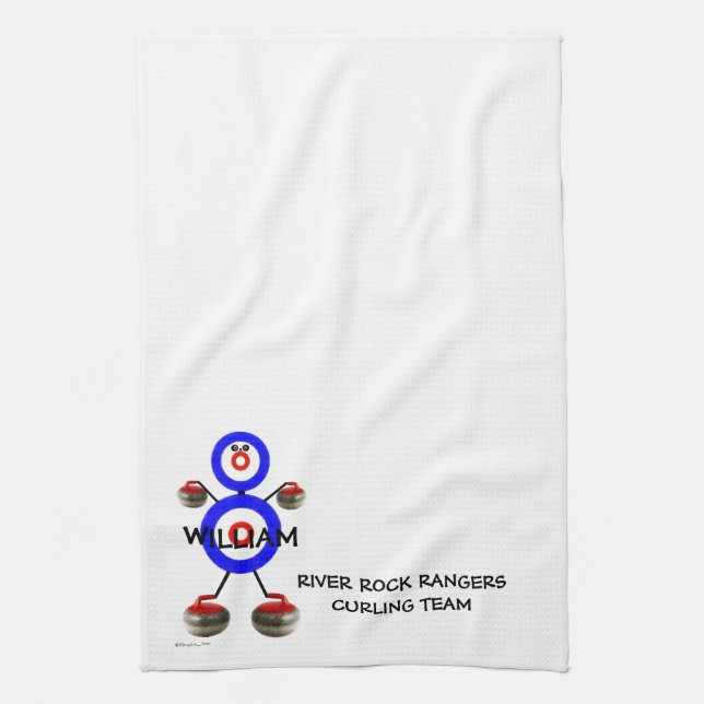 Curling Team Kitchen Towel (Vertical)