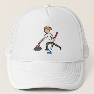 Curling Trucker Hat