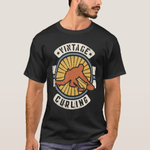 Curling Vintage Classic Retro 60s 70s Sports T-Shirt