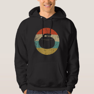 Curling Vintage Retro Curling Stone Hoodie