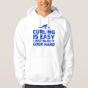 Curling Winter Ice Sport Curler Funny Hoodie