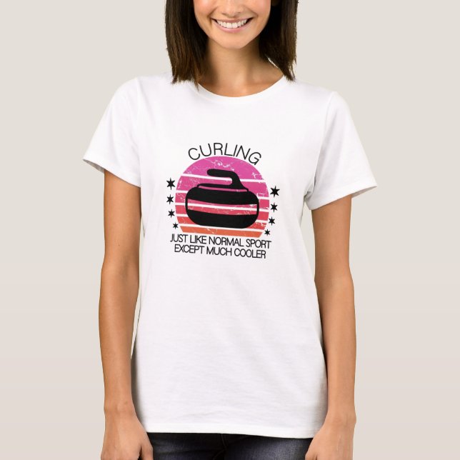 curling women T-Shirt (Front)