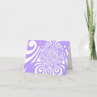 Curls and Swirls - Periwinkle Card