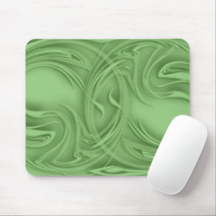 Curls Over Green Artwork Mouse Pad