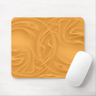 Curls Over Orange Artwork Mouse Pad
