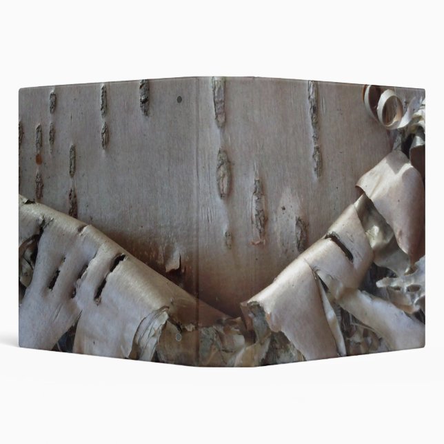 Curly Birch Bark Tree Rustic Binder (Background)