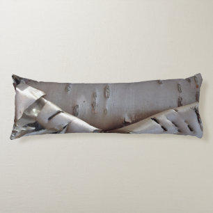 Curly Birch Bark Tree Rustic Body Pillow