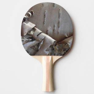 Curly Birch Bark Tree Rustic Ping Pong Paddle