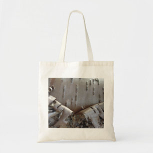 Curly Birch Bark Tree Rustic Tote Bag