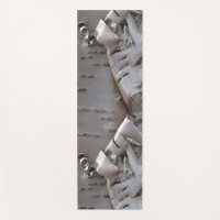 Curly Birch Bark Tree Rustic Yoga Mat
