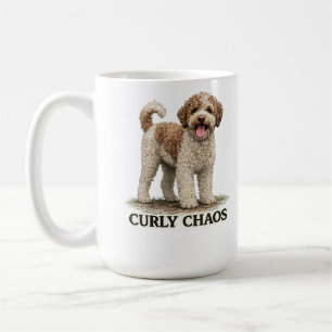 Curly Chaos Lagotto Romagnolo Coffee Mug