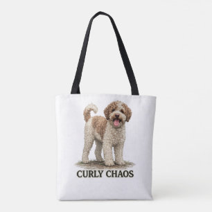 Curly Chaos Lagotto Romagnolo Tote Bag