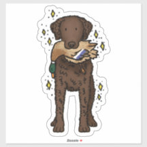 Curly Coated Retriever Car Decal