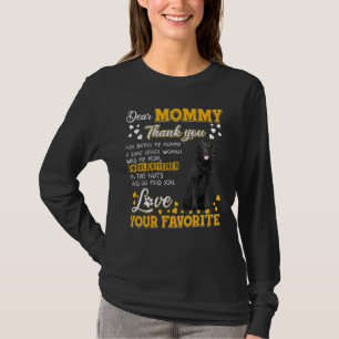 Curly Coated Retriever Dear Mommy Thank You For Be T-Shirt