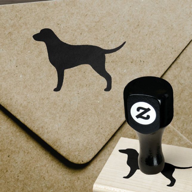 Curly Coated Retriever Dog Breed Silhouette Rubber Stamp (Creator Uploaded)