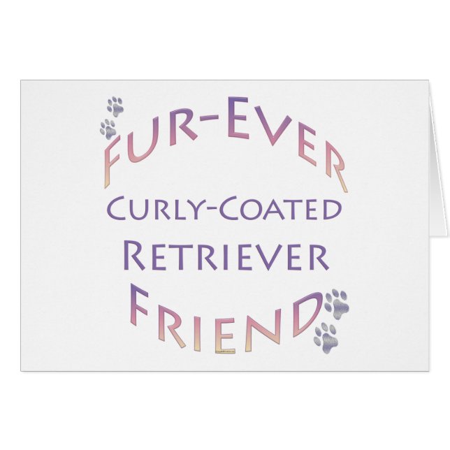 Curly-Coated Retriever Furever (Front Horizontal)