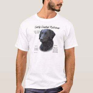 Curly-Coated Retriever History Design T-Shirt