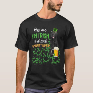 Curly Coated Retriever Kiss Me I'm Irish Or Drunk T-Shirt