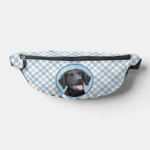 Curly-Coated Retriever Painting Original Dog Art Fanny Pack