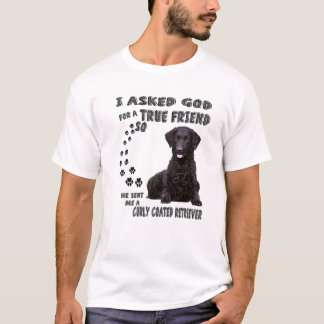 Curly Coated Retriever Quote Mom Dad, Fat Coats Hu T-Shirt