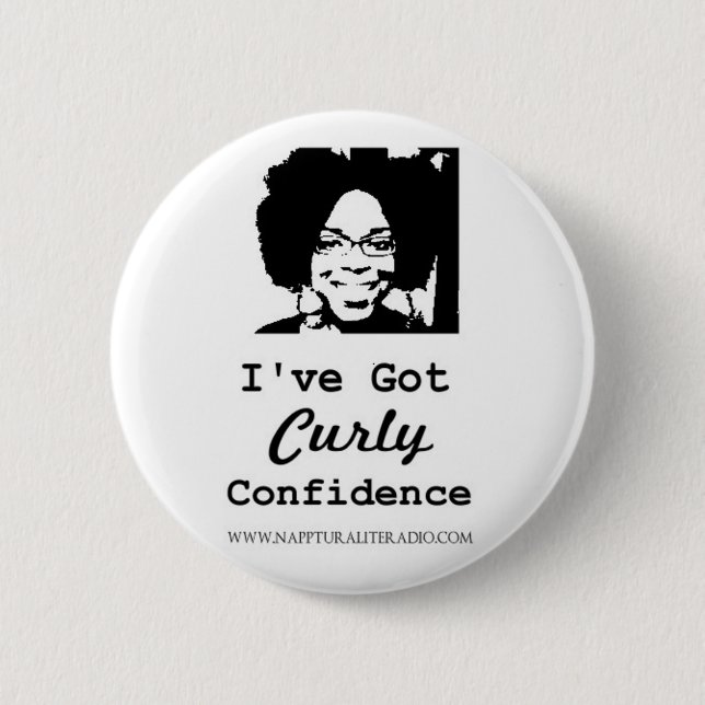 Curly Confidence Button (Front)