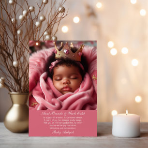 Curly Crowned Charm - A Godparent Proposal Invitation